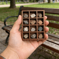 thumbnail image 4 of Wooden Storage Divider Box, 2 x 2.8 in Showcase Display Box, Wood Divided Organizer Brown finished Section Box, 4 of 4