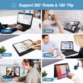 thumbnail image 4 of Funda con teclado ProCase con rotación de 360° para iPad de 11ª y 10ª generación, 4 of 7