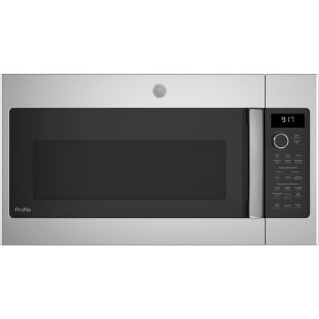 GE Profile 1.7 Cu. Ft. Convection Over-the-Range Microwave Oven, Stainless Steel