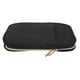 thumbnail image 1 of Estuche organizador de joyas de viaje, portátil, con rollo de almacenamiento de joyas y bolsas de carpeta transparentes para pendientes, collares, color negro, 1 of 15