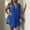 #481-Blue, variant on Womens Plus Size V Neck Sleeveless Tank Top Loose Fit Solid Color Casual Blouse for Daily Home Summer Gift