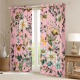 thumbnail image 2 of Castle Fairy Chic Floral Flowers Curtains Pack of 2 (42x84 Each) for Female Men Women,Flying Butterfly Curtains Blackout,Retro Vintage Aesthetic Bedroom Curtains,Ultra Soft Home Decor, 2 of 6
