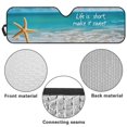 thumbnail image 6 of Uorisanigo Windshield Sun Shade Beach Starfish Sunshade Compatible with Jeep Wrangler TJ JK JKU 1997-2018 Heat Shield Sun Visor Mat Blocks Sunlight Heat UV Rays, 6 of 7