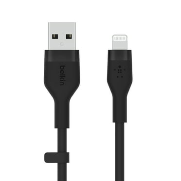 Belkin Boostcharge Flex 10' USB-A to Lightning Cable, Black