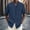 Navy, variant on OGLCCG Mens Short Sleeve Button Up Shirts Summer Cotton Linen Beach Tops Casual Stand Collar Plain T Shirts,L,Black