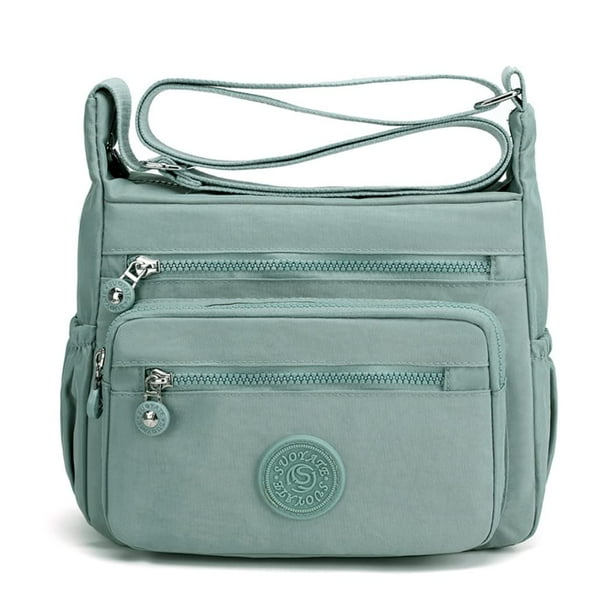 Pealwel Bolso de hombro para mujer, espacioso, con múltiples bolsillos, bolso cruzado para mujer, bolso con asa superior