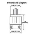 thumbnail image 4 of Enchufe Leviton 5366-C de 20 amperios y 125 V de grado industrial, 4 of 4