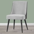 thumbnail image 2 of Ayaki White Woven Accent Chair with Rattan Arms, 2 of 8