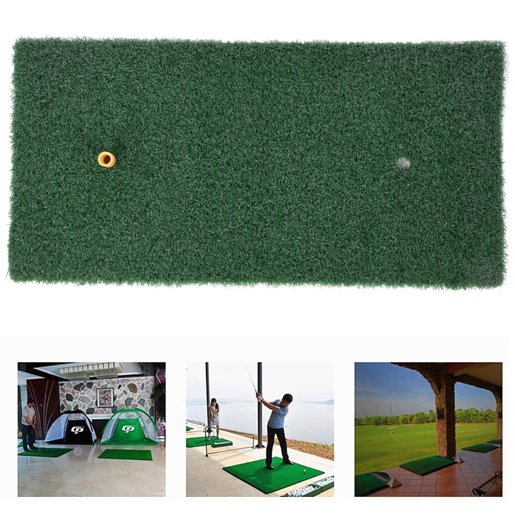 Tebru Golf Practice Turf,Golf Mat with Tees,Nylon Grass SBR Lifelike