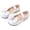 White, variant on Dakaela 6M-11Y Toddler Girl Mary Jane Dress Shoes Comfortable Bow Ballet Flats School Uniform Wedding Party Princess Leather Shoes Black