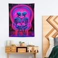 thumbnail image 2 of COMIO  Skull Tapestry Skeleton Kissing Lovers Tapestries Aesthetic Flowers Bedroom Tapestry Wall Hanging for Living Room Dorm, 2 of 7