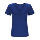 thumbnail image 4 of Hecho para Más Camisa Mujeres de Cuello en V de Gran Tamaño de Manga Corta Top Sólido, Base de Verano Deportivo Tee para el Uso Diario Y Casual Del Hogar, Bastidor de Imitación Ligero, 4 of 7
