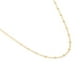 thumbnail image 2 of Cadena Figaro 3x1 Ametrinaa Fina Bitono 1.5mm Unisex 50cm Oro Italiano Solido 10k, 2 of 5