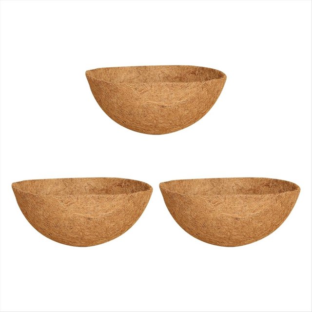 Revestimiento para Cesta Colgante de 12 Pulgadas,Revestimiento Redondo para Maceta para Cesta Colgante,Revestimientos de Fibra de para Cestas Colgantes, Flores de Plantas