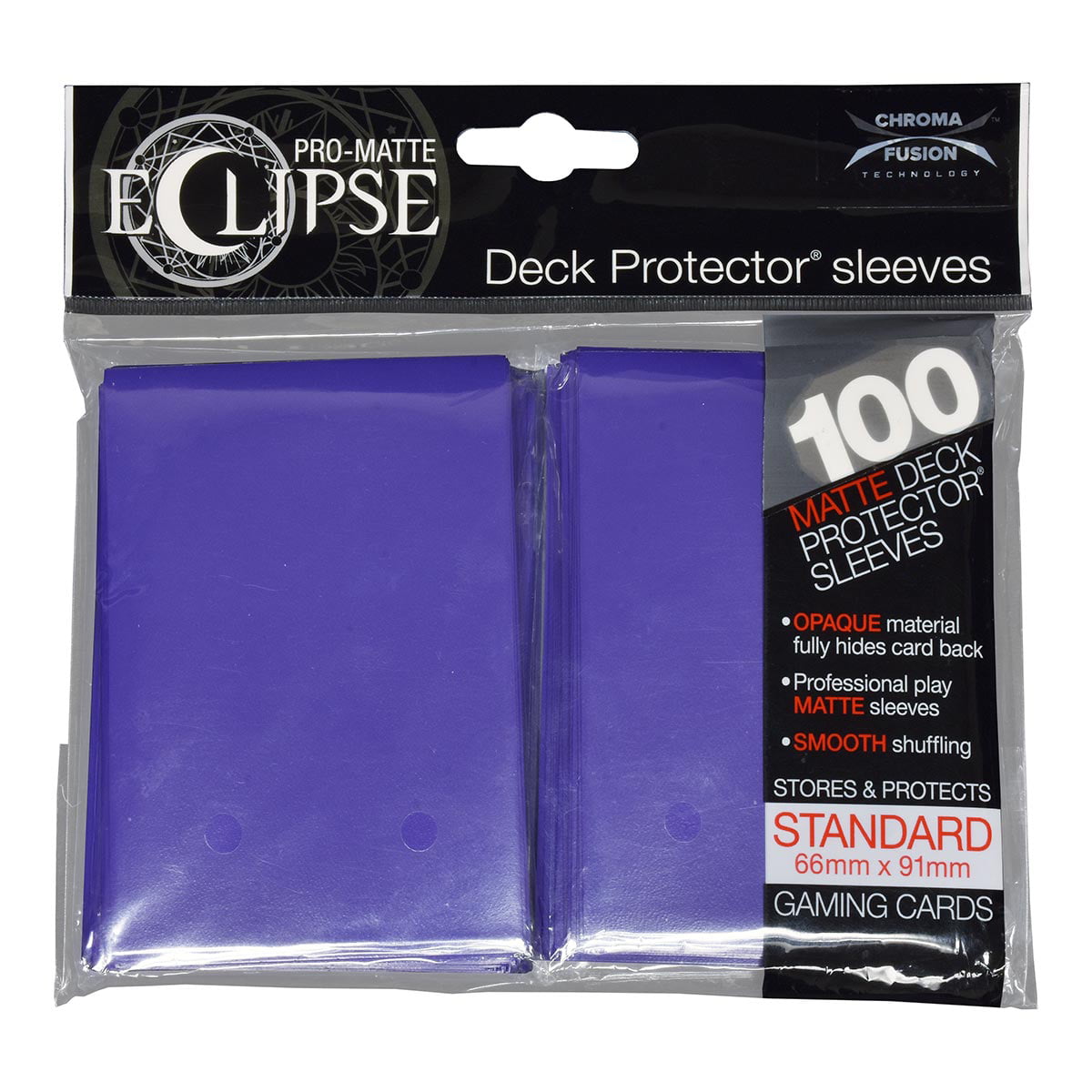 2 Packs Apple Red Ultra Pro Eclipse 100 ct Pro Matte Standard Deck Protectors Card Sleeves 