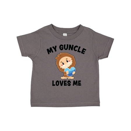 

Inktastic Cute Bigfoot My Guncle Loves Me Gift Toddler Boy Girl T-Shirt