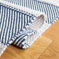 thumbnail image 5 of SAFAVIEH Striped Kilim Yadira Striped Cotton Runner Rug, Grey/Blue, 2'3" x 8', 5 of 8