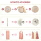 thumbnail image 4 of Decoraciones para baby shower Amandir Dusty Pink Girl +suministros, 4 of 7