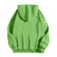 thumbnail image 4 of MHFRRA Sudadera con Capucha Temática y Bolsillo Delantero para Mayor Comodidad y Estilo Urbano Verde, 4 of 5