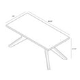 thumbnail image 5 of Verso Rectangular Coffee Table (40in x 20in / 1020mm x 510mm), Blonde, 5 of 6