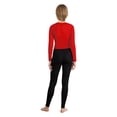 thumbnail image 2 of vastwit Justaucorps de Gymnastique Rythmique à Manches Longues pour Garçons et Filles Combinaison de Danse Intégrale Rouge 14, 2 of 6