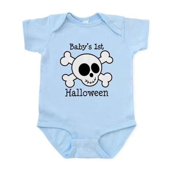 CafePress - Skull 1St Halloween Infant Bodysuit - Baby Light Bodysuit, Size Newborn - 24 Months