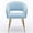 Blue, variant on KCC Upholstered Velvet Dining Chair with Gold Metal Legs for Dining Room, Kitchen or Living Room,Cream