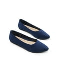 thumbnail image 6 of Women Ballet Flats Pointed Toe Slip On Dress Shoes Comfortable Suede Business Casual Shoes for Work Office Travel, 6 of 6