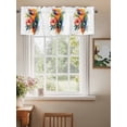 thumbnail image 2 of Summer Parrot Curtain Valances for Windows, Spring Verdant Flower Patterns Kitchen Valance Window Treatment, Light Filtering Block Curtains for Bathroom/Bedroom/Living Room 60'' x 18'', 2 of 9