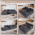 thumbnail image 3 of 108” Modular Sectional Sofa, Cloud Sectional Couch with Deep Seat, Modern Modular L-Shape Sofa Couch with Chaise,Upholstered Couches for Living Room Bedroom, 3 of 10