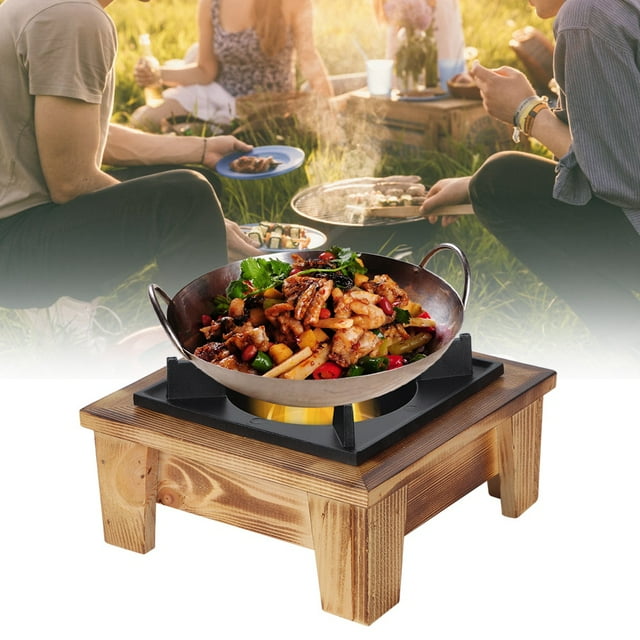 nobrands Réchaud Four Portable Barbecue Réchaud à Alcool Ustensiles de Cuisine Ustensile de Cuisson pour Pique-Nique en Plein Air
