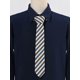 thumbnail image 2 of CORBATA DE LINO SLIM A RAYAS PARA HOMBRES INSPIRADA EN EL DÍA DEL PADRE, AUTOATADA, COLOR MARRÓN, TALLA ÚNICA, 2 of 5