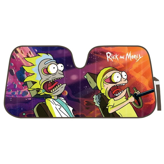 Rick and Morty Car Windshield Sun Shade Accordion Style for Car Window, Car Accessories