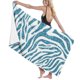 thumbnail image 1 of Juego de alfombras de baño ABPHQTO 3 piezas Leopardo de rayas azules Cont-CHAPPLE-1541, 1 of 2