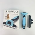 thumbnail image 2 of RENFUGUI Combs for animals,Pet Grooming Brush, Deshedding Tool for Dogs & Cats, Effectively Reduces Shedding by up to 95% for Short Medium and Long Pet Hair, 2 of 9