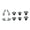 Gray color, variant on 10Pcs Thumb Grip Thumbstick Grip with Back Paddle for Gaming Controller Thumb Sticks Joystick Analog Gaming Accessory