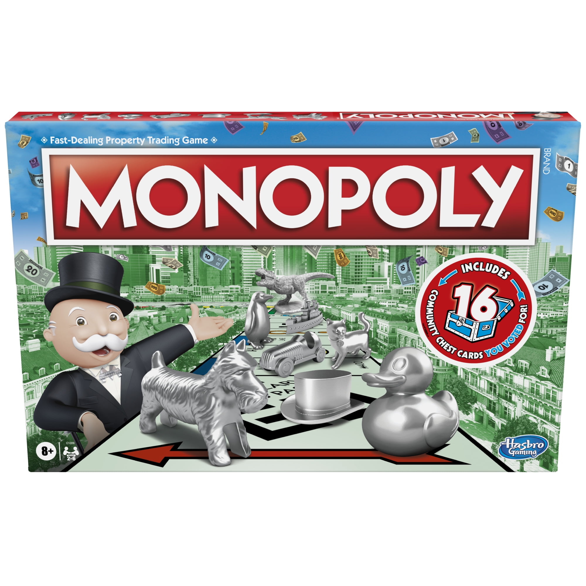 Monopoly Board Game, Family Board Game for 2 to 6 Players