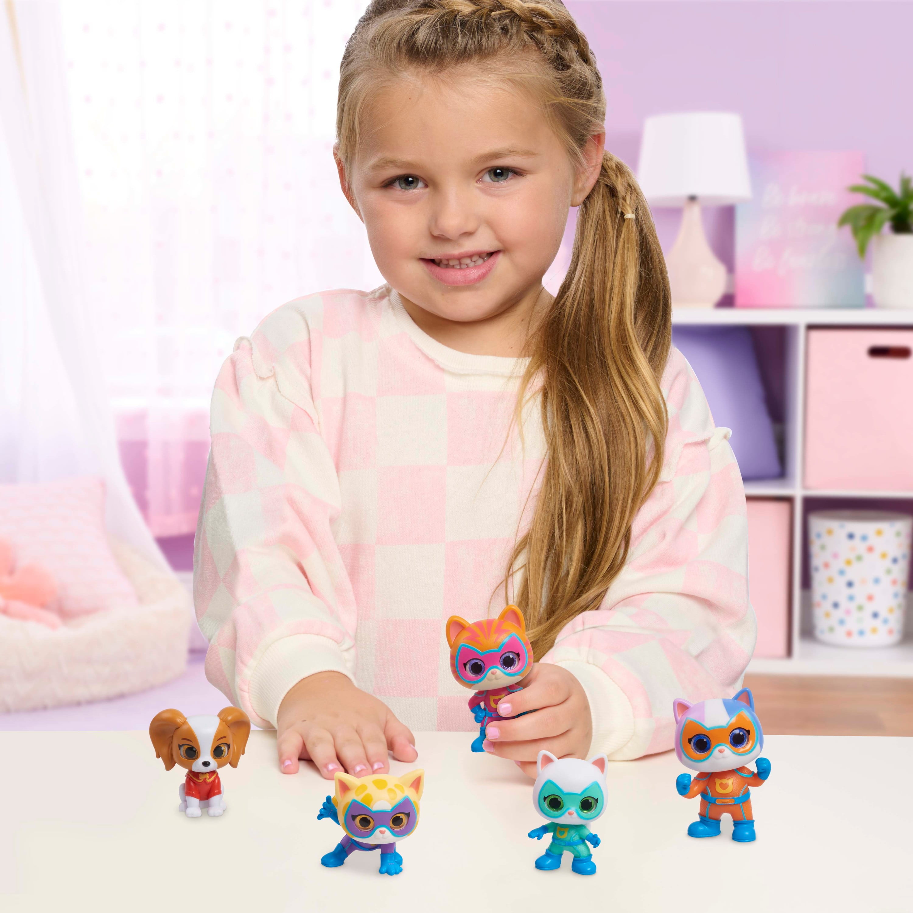 Disney Junior SuperKitties Hero Squad 5-Piece Figure Set