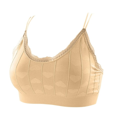 

NECHOLOGY Sports Bra Workout Yoga Bra For Women Sports Bra Tops For Top Fitness Yoga Sports Bras Pack for Women Underwear Beige One Size