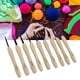 thumbnail image 5 of Ganchos De Ganchillo, Ganchos De Ganchillo Artesanales De Bricolaje Mango De Madera Para Acción De Gracias Para Manos Con Artritis Para Amantes Del Ganchillo OTVIAP Wooden Crochet Hooks, 5 of 8