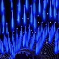 thumbnail image 3 of Luz LED de lluvia de meteoritos para exteriores, luz solar para tienda, barra para hornear, base para acampar, luz decorativa de ambiente, luz colgante impermeable de color para árbol, 3 of 5