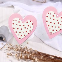 Ornaments Clearance! Valentine's Day Wood Chip Home Decoration Diy Accessories Party Decoration Creates Atmosphere Creative Pendant Valentines Day Decorations 1X Valentine's Day Wood Pendant