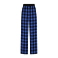 thumbnail image 5 of JUSLIO Womens Pants Fitness Plaid Casual Loose with Pockets Fashion Wide Leg Pants, 5 of 9