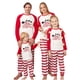 thumbnail image 4 of Traje de Navidad cálido para padres e hijos Costura a rayas Ropa para el hogar Pijamas Pantalones de manga larga Conjunto de dos piezas (mamá) Fridja nalpqowj26525, 4 of 6