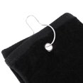 thumbnail image 3 of S SERENABLE Serviette de Golf en Coton Confortable avec Crochet - Noir, 3 of 8