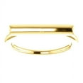 thumbnail image 3 of FB Jewels 14K Yellow Gold Bar Ring Size 7, 3 of 3