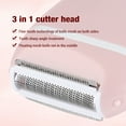 thumbnail image 4 of Electric Lady Shaver, Women Razors for Shaving Cordless 3-in-1 Painless Shaver for Women Face, Legs and Underarm, Portable Bikini Trimmer Wet & Dry Hair Removal, Cordless - Rechargeable,Pink, 4 of 7