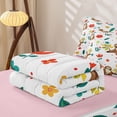 thumbnail image 5 of Erosebridal Cartoon Sloth Zipper Twin Comforter Sets with Fitted Sheet and 2 Pillowcases, Kawaii Animal Flower Zipper Bedding Set, Pink Reversible, Brown Beige, Pink Reversible, 5 of 7