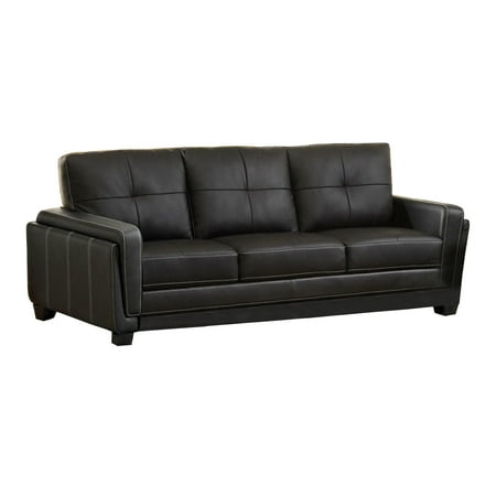 Furniture Of America Blacksburg Black Finish Leatherette ...