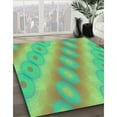 thumbnail image 2 of Ahgly Company Indoor Rectangle Patterned Green Snake Green Area Rugs, 2' x 4', 2 of 6